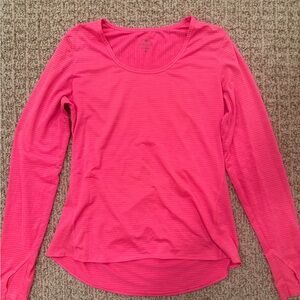Athleta Vibrant Pink Long Sleeve Tee